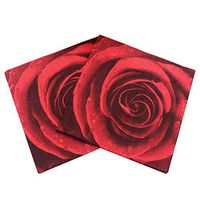 UPKOCH 20 Sheets Decorative napkins red rose disposable paper party napkins for weeding dinner