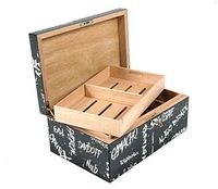 Black with White Graffiti Humidor 100 Count