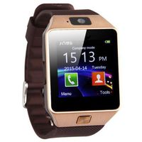 Bluetooth Smart Watch Phone Mate GSM SIM for Android iPhone Samsung HTC LG (Gold)