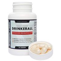 DRINKERALL - #1 Hangover Cure | Scientifically Proven Hangover Prevention Pills | with DHM, NAC, Prickly Pear, B-Vitamins | Guaranteed 80% Reduction - Anti-Hangover Remedy