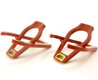 Tobacco Pipe Stand - Fold-away Portable - For Single Pipe - Double Pack