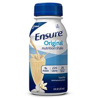 Ensure Original Nutrition Shake with 9 Grams of Protein, Meal Replacement Shakes, Vanilla, 8 fl oz (Pack of 16)