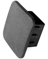 LFPartS 2.5" Heavy Duty 2 1/2" Trailer Hitch Cover Cap Plug Plain Black, Fits 2.5" Receivers