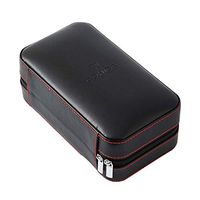 XUEJIN YSYYSH Smoking Set/Cigar Humidor with Zipper 6 Pack Cigar Humidifier Portable Cedar Wood Car Case Black Mute Cigar Storage