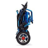 OJBK Lightweight Folding Carry Electric Wheelchairs, Durable Wheelchair,Safe and Easy to Drive for Extra Comfort, Blue,Blue