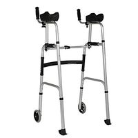 FLYSXP Four-Legged Walker Lightweight Folding Lower Limb Training Elderly Walker Home Aluminum Walker Wheelchair