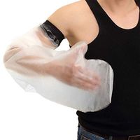 Waterproof Arm Cast Cover for Shower Adult, Luckybuy11 TPU Shower Bandage and Cast Protector for Shower and Bath Watertight Protection to Broken Arm, Hand, Wrist and Finger Reusable