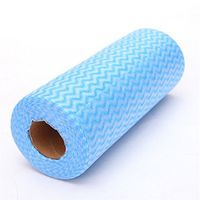 Zebratown Zebratown 3 Rolls 150pcs Disposable Best Kitchen Cleaning Cloths Nonstick Wiping Rags House Cleaning Cloth Dish Dishcloth (3 Rolls Blue)