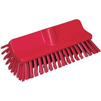 Vikan 70474 High-Low Brush, 10-1/4" Polyester Bristle, Red