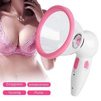 Electric Breast Massager Enhancement Enlargement Chest Massage Infrared Heating Therapy Vacuum Pump Cup Breast Massager Women Health Care Udder Massager Machine,Singlecup,L
