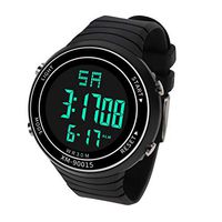 Mens Watches,Fxbar Luxury Men Digital Sports Watch Outdoor Automatic Watch Military LED Waterproof Wrist Watch New(Black)