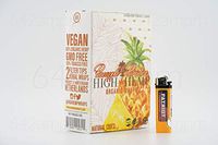 Bundle - 2 Items - Full Box Organic Wraps Pineapple Paradise - Tobacco Free, Vegan, Non-GMO Rolling Paper Wraps with Patriot Disposable Lighter