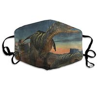 Face Mask 3D Dinosaur Moon Night Vintage Cycling Half Face Earloop Dust Mask for Boys