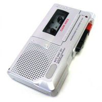 Sony M-455 MicroCassette Recorder Silver Gray (Refurbished)