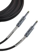 Ploynk 1/4 to 1/4 mono TS Instrument Straight Patch Cable 1 FT foot long Black