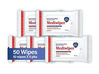 Refreshing Wet Wipes Travel Size Alcohol-Free Wipe Sanitizes/Cleans/Deodorizes Bulk Wipes (50 Wipes, 10 x 5pks)