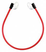 Tasco 1776 T-100 Hear Band Semi Aural Hearing Protector, NRR=17, Red
