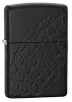 Zippo Armor Tire Tread Pocket Lighter, Black Matte