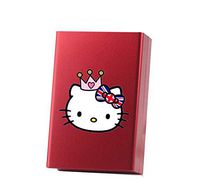 YOURNELO Lovely Red Hello Kitty Cartoon Metal Automatic Cigarette Case Box (C 3)