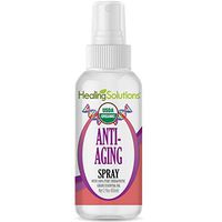 Organic Anti-Aging Blend Spray – Water Infused with Anti-Aging Blend Essential Oil – Certified USDA Organic - 2oz Bottle by Healing Solutions