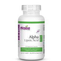 Zenith Nutrition Alpha Lipoic Acid 300 Mg Vegetarian Dietary Supplements for Sugar Balance, Support Antioxidant (120 Capsules)