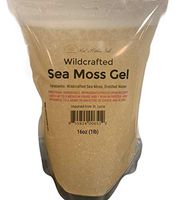 Sea Moss/Irish Moss Gel - 100% Natural, Wildcrafted, Vegan, Source of Iodine, Calcium, Iron, Magnesium, Selenium, Zinc & More - Thyroid & Immunity Support (16oz)