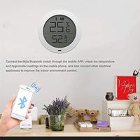 never say never Digital Bluetooth Thermometer Hygrometer for Xiaomi, Temperature Humidity Sensor Indoor Digital Thermometer Hygrometer, LCD Display Thermometer for Home Office Kitchen