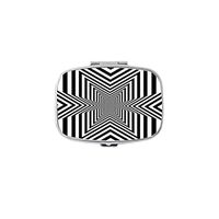 Udoosun Distinctive Stripes Custom Personlized Rectangular Tablet Medicine Pocket Purse Travel Pill Vitamin Decorative Box Case Holder