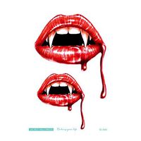 UOKNICE Halloween Waterproof Temporary Tattoo Sticker Scar Terror Wound Blood Injury Hot