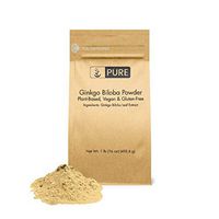 Ginkgo Biloba Powder by Pure Organic Ingredients, 100% Natural, Improved Memory & Concentration*, Better Blood Flow & Circulation*, Antioxidant (1 lb)