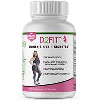 D2Fit Women's 4 in 1 Kickstart 60 Capsules Dietary Supplement