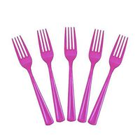 Cerise Plastic Forks 150 Count Party Catering Picnic Disposable New