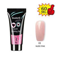 Professional Poly Nail Gel Nail Extension Gel DIY Nail Art Tip Crystal Nail LED UV Clear Nail Gel Nail Enhancement Thickening Gel, 60ml