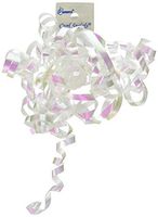 Berwick Curl Swirls Ribbon: White Iridescent