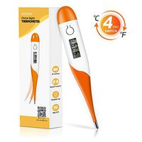 Digital Medical Thermometer, Oral and Rectal Thermometer for Kids and Babies, Accurate Reading Auto-Off Waterproof Thermometer for Fever