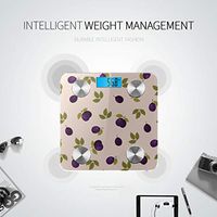 Bluetooth Smart Scale Compatible Cartoon Cute Sour Sweet Snacks Plum Scale Weight Body Fat Composition Monitor Analyzer with Smartphone App for Body Management-396 Lbs
