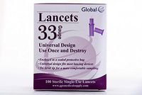 Easy Glide 33 Gauge Pull Top Lancets