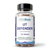 UT Defender, D-Mannose Blend, Pure Body Health Supplements: Urinary Tract UT Cleanse & Bladder Health – Fast-Acting Detoxifying Strength, Flush Impurities, Clear System – Hibiscus Pills – 90 Veg caps