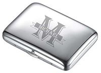 Personalized Groomsmen Visol Pod Polish Finish Double Sided Cigarette Case