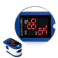 Fingertip Pulse Oximeter, Portable Heart Rate Monitor Infrared Measurement Blood Oxygen Saturation Monitor with Rotatable OLED Digital Display