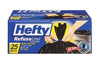 Hefty Large Trash/Garbage Bags (Twist Tie, 45 Gallon, 25 Count) (2-Pack)