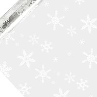 Snowflakes Printed Cellophane 30" X 100'