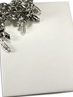 24" X 15' White Gloss Gift Wrap