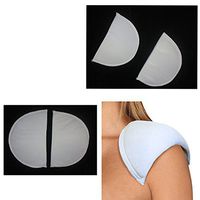 2 pc Foam Non Slip White Shoulder Pad Bra Strap Cushion Pain Relief Comfort Lady