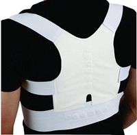 Shop Flash Men's Posture Corrective Magnetic Infused Back Support, White, X-Large