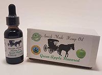 Green Apple Flavored Amish Made Hemp Oil, 2500 mg Flavor You can Taste! (Green Apple)