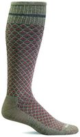 Sockwell Men's Micro Mix Firm Graduated Compression Sock, Khaki - L/XL