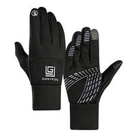 Lyperkin Winter Gloves, Premium Durable IPX 4 Waterproof Gloves Touchscreen Thicken Windproof Warm Glove for Men Women Suit Cycling Running Outdoor Activities