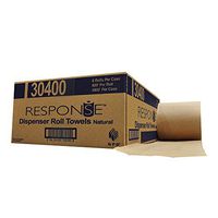 Response 30400 22# Dispenser Hardwound Roll Towel, 800' Length x 8" Width, Natural (Case of 6)