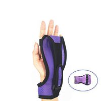 SVIVI Rehabilitation Training Fixed Gloves,Finger Splints,Stroke Hemiplegia Hand Trainer(1pcs),Purple,1pcs